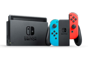 Nintendo Switch+GBP eShop Voucher videoconsola portátil 15,8 cm (6.2″) 32 GB Pantalla táctil Wifi Azul, Gris, Rojo